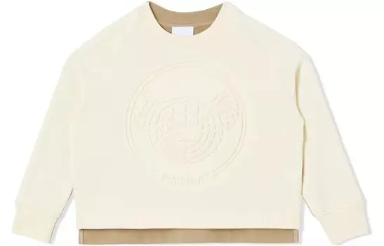 Толстовка детская Burberry, белый / бежевый