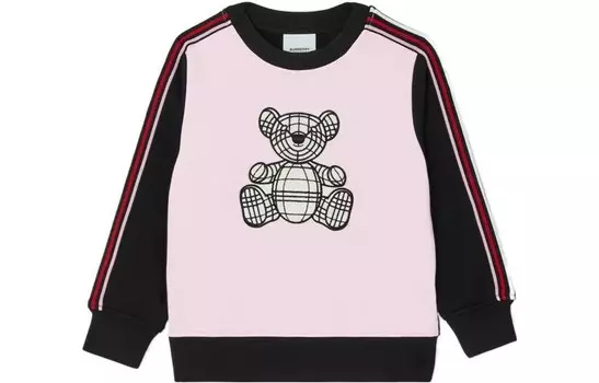 Толстовка детская Burberry, светло-розовый / черный