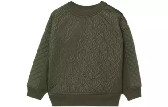 Толстовка детская Burberry, темно-зеленый