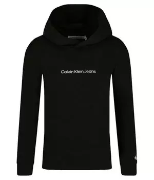Толстовка детская Calvin Klein Jeans с капюшоном, черный