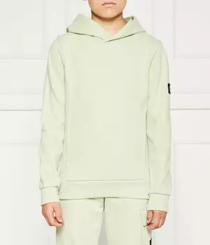 Толстовка детская Calvin Klein Jeans с нашивкой на рукаве, зеленый