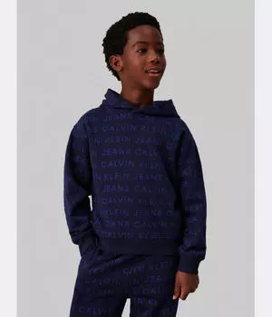 Толстовка детская Calvin Klein Jeans с принтом, синий