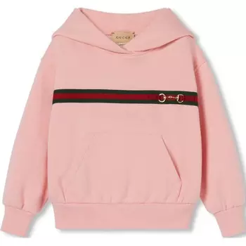 Толстовка детская Gucci с принтом, розовый