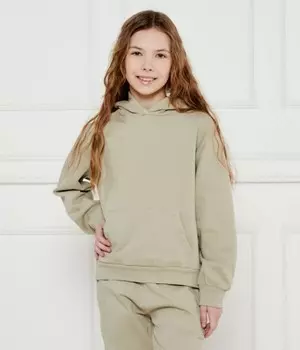 Толстовка детская Guess хлопковая однотонная, зеленый