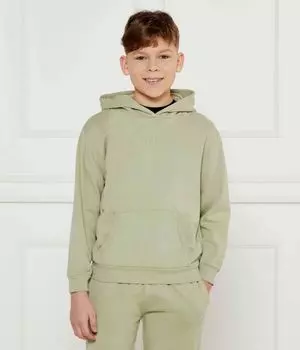Толстовка детская Guess хлопковая однотонная, зеленый