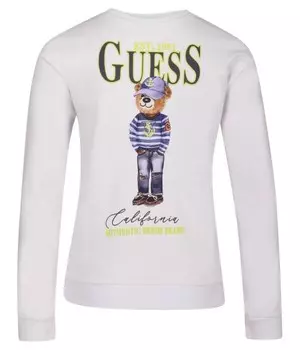 Толстовка детская Guess Regular Fit, белый