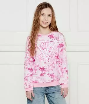 Толстовка детская Guess Regular Fit, розовый / белый