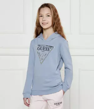 Толстовка детская Guess Regular Fit с капюшоном, синий
