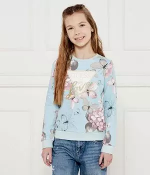 Толстовка детская Guess с бабочками, голубой