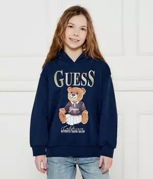 Толстовка детская Guess с изображением медведя, синий