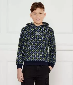 Толстовка детская Guess с принтом, синий