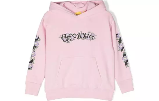 Толстовка детская Off-White, розовый