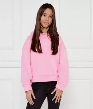 Толстовка детская Patrizia Pepe с капюшоном однотонная, розовый