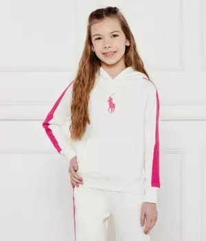 Толстовка детская Polo Ralph Lauren Regular Fit, белый / розовый