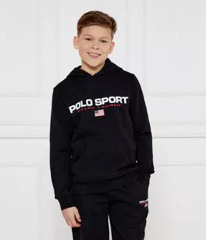 Толстовка детская Polo Ralph Lauren с надписью, черный