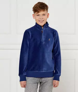 Толстовка детская Polo Ralph Lauren с воротником на молнии, синий