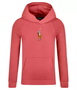 Толстовка детская Polo Ralph Lauren с вышивкой, красный