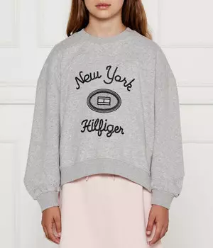 Толстовка детская Tommy Hilfiger с вышивкой, серый