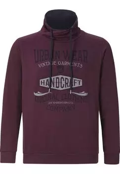 Толстовка ДЕВИС JAN VANDERSTORM, цвет Dunkelrot