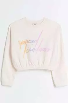 Толстовка «Девочки распространяют доброту» River Island, розовый