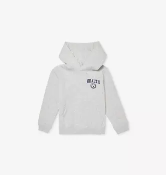 Толстовка Diana Health из хлопковой смеси с капюшоном для детей от 2 до 14 лет Sporty & Rich, серый