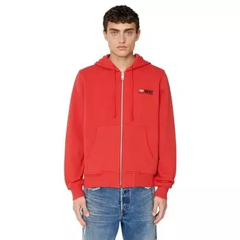 Толстовка Diesel Ginn Division Full Zip, красный