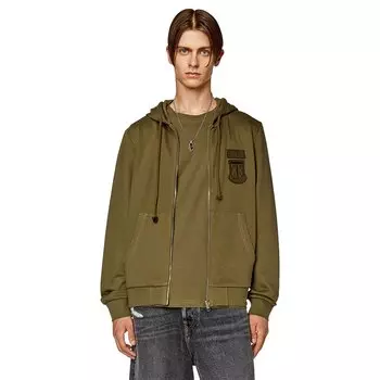 Толстовка Diesel Ginn K10 Full Zip, зеленый