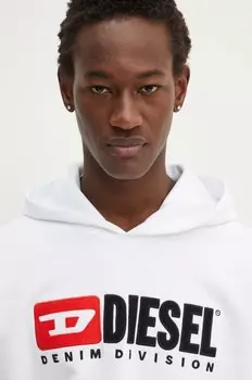 Толстовка Diesel из хлопка S-BOXT-HOOD-DIV, белый