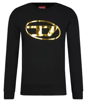 Толстовка Diesel Sjoey Regular Fit, черный