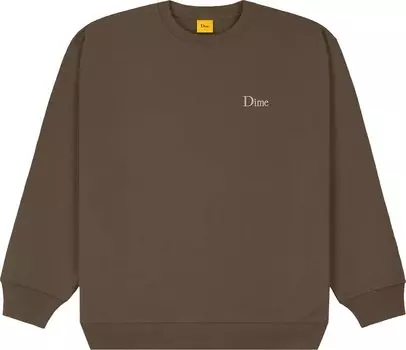 Толстовка Dime Classic Small Logo Crewneck 'Walnut', коричневый