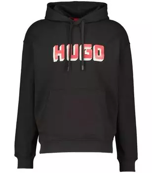 Толстовка diqerio свободного кроя Hugo, черный