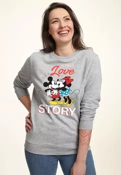 Толстовка DISNEY CLASSIC MICKEY TRUE LOVE STORY Disney, цвет Mottled Light Grey