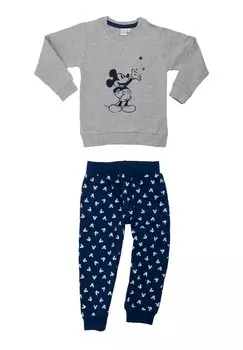 Толстовка DISNEY MICKEY MOUSE BABY SET UNISEX OBERTEIL PULLOVER MIT HOSE 2, цвет blau grau