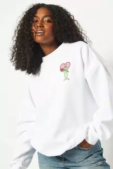 Толстовка Disney полностью порвана Skinnydip, белый