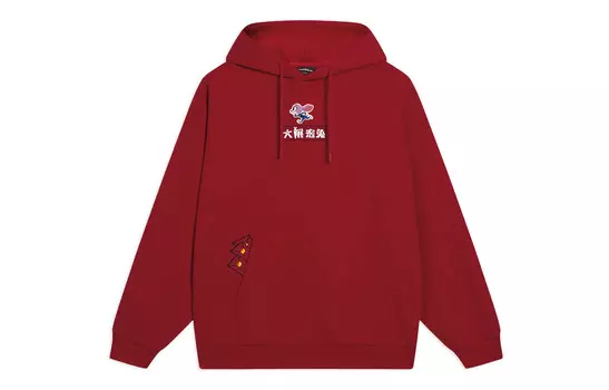 Толстовка Disney X Disney унисекс Агатово-красная Lining, красный