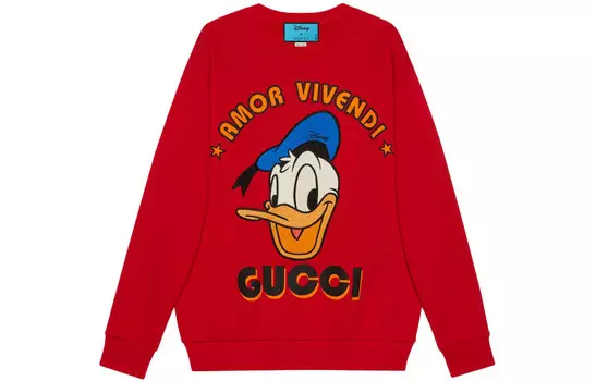 Толстовка Disney X Мужская красная Gucci, красный