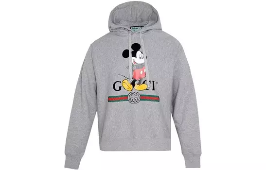 Толстовка Disney X мужская серая Gucci, серый