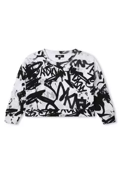 Толстовка DKNY, цвет white black