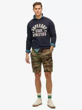 Толстовка для экипажа athletic essentials Superdry, темно-синий