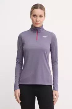 Толстовка для бега Dryaeroflow Mizuno, фиолетовый