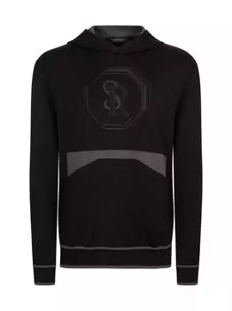 Толстовка для бега с капюшоном Stefano Ricci, черный