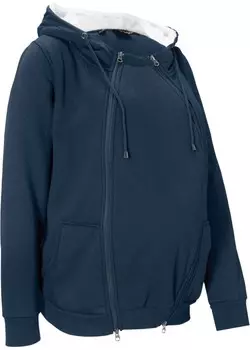 Толстовка для беременных с детской вставкой и пухом внутри Bpc Bonprix Collection, синий