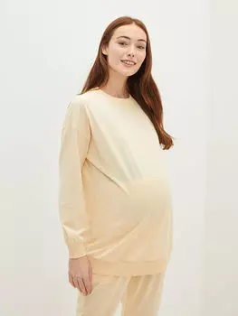 Толстовка для беременных с круглым вырезом и длинными рукавами LC Waikiki Maternity