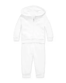 Толстовка для девочек и усилитель; Комплект для бега - для малышей Ralph Lauren, цвет White