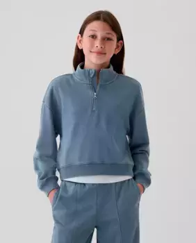 Толстовка для девочки на молнии Gap, темно-синий