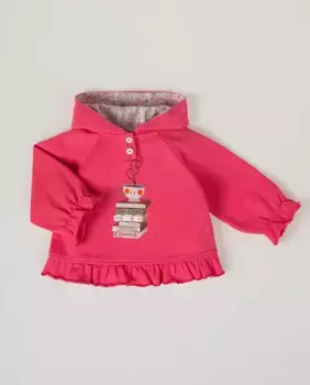 Толстовка для девочки NANOS, розовый