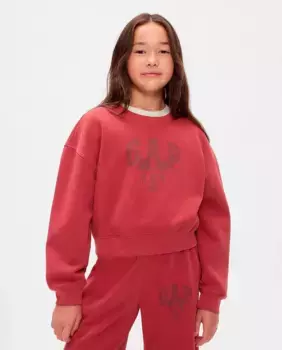 Толстовка для девочки с круглым вырезом Gap, красный
