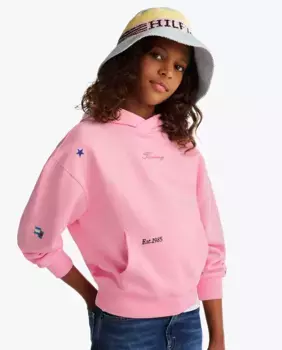 Толстовка для девочки с принтом Tommy Hilfiger, цвет Rosa