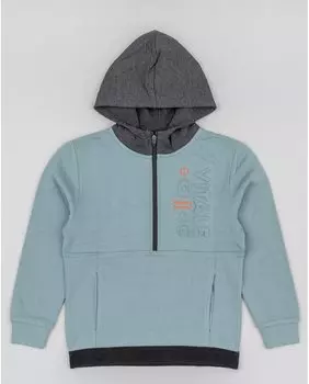 Толстовка для мальчика голубого цвета с капюшоном Losan, светло-синий