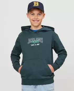 Толстовка для мальчика Jack & Jones, темно-зеленый